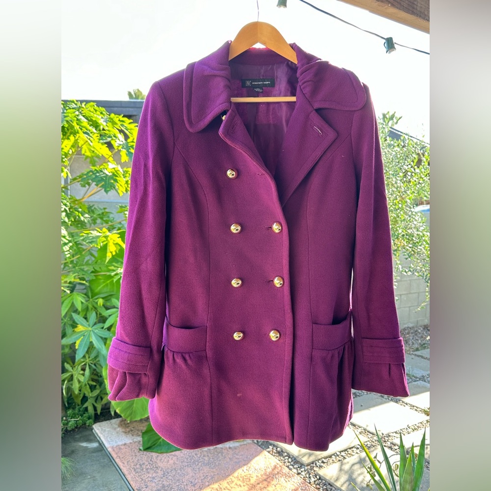 Purple INC Pea Coat